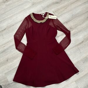 Burgundy elegant dress 💃